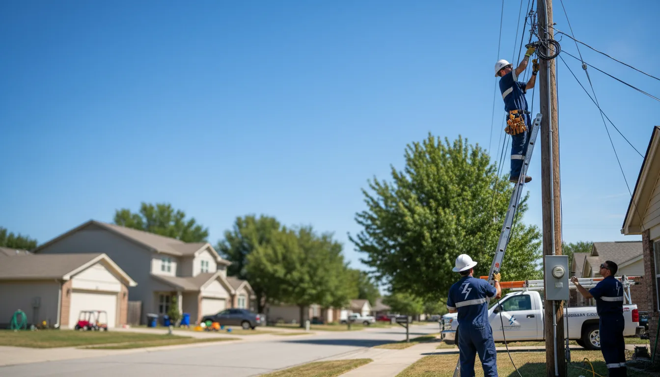 Residential electrician providing installation services in Boerne, TX